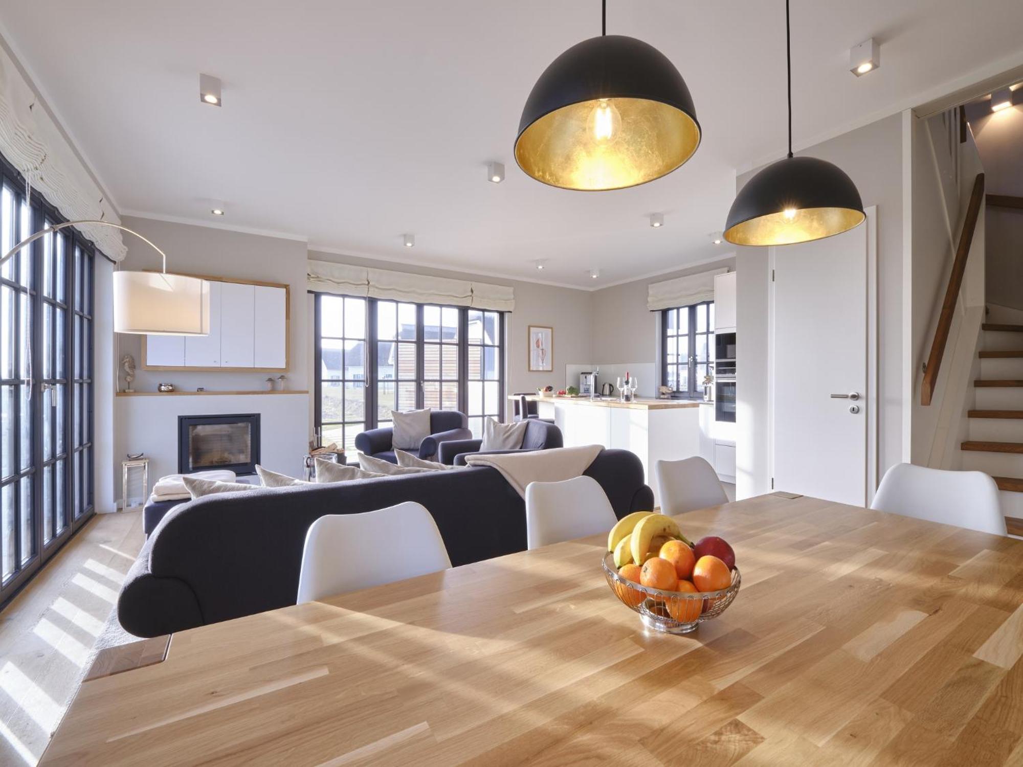Reetland Am Meer - Luxusplus Reetdachvilla Mit 4 Schlafzimmern, Aussensauna, Loungebereich Und Kamin G07 ดรันส์เคอ ภายนอก รูปภาพ